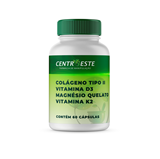 Colágeno tipo II 40mg + Vitamina D3 1000UI + Magnésio quelato 130mg + Vitamina K2 100mcg