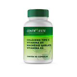 Colágeno tipo II 40mg + Vitamina D3 1000UI + Magnésio quelato 130mg + Vitamina K2 100mcg