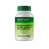 Magnésio quelato 200mg + Selênio quelato 100mcg + Zinco quelato 25mg